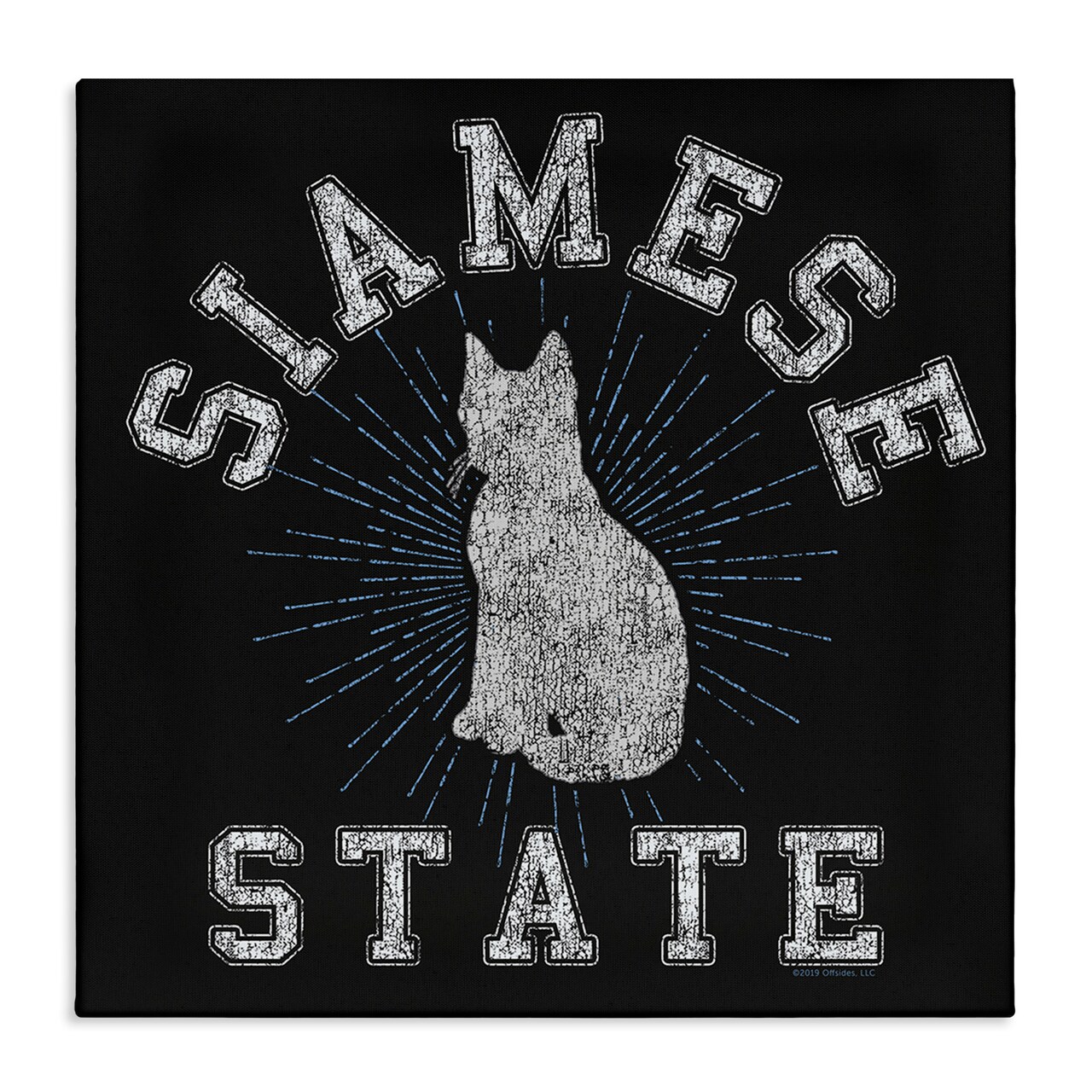 Stupell Industries Siamese Cat State Canvas Wall Art Design by Spirit Animals/Life Is High